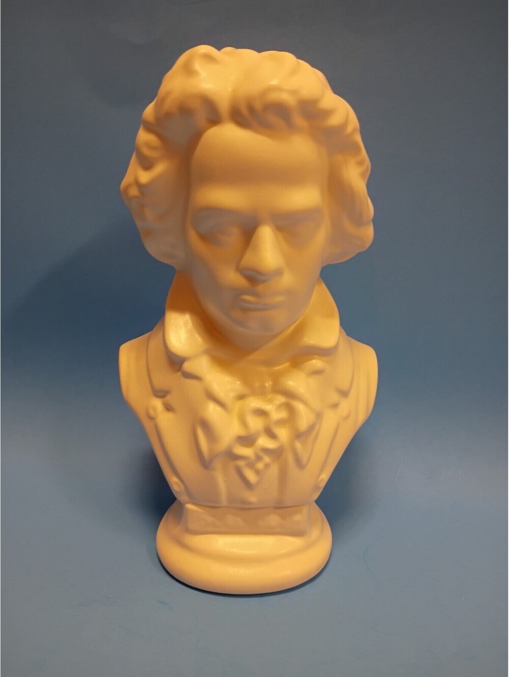 Ludwig Van Beethoven Bust Sculpture White Ceramic Figurine